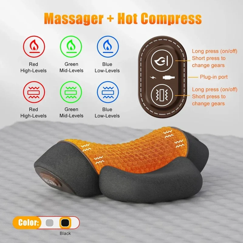 Nekmassagekussen – warmtefunctie en ergonomische pasvorm
