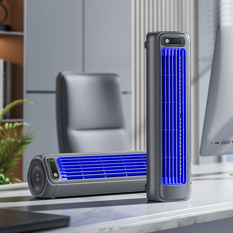 Mobiele Aircooler – oplaadbare luchtkoeler voor bureau, wand en zomergebruik