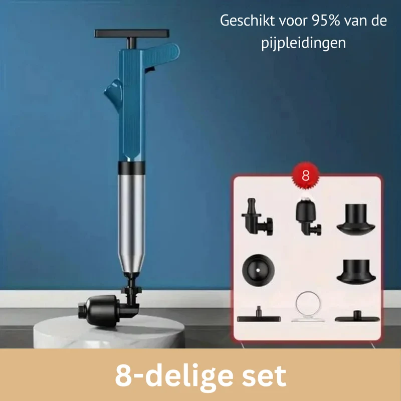 Afvoerontstopper Hoge Druk – Instelbare Druk & Herbruikbaar Ontwerp