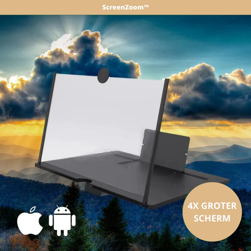 Telefoon schermvergroter – 10 inch standaard met fresnellens & verstelbaar ontwerp