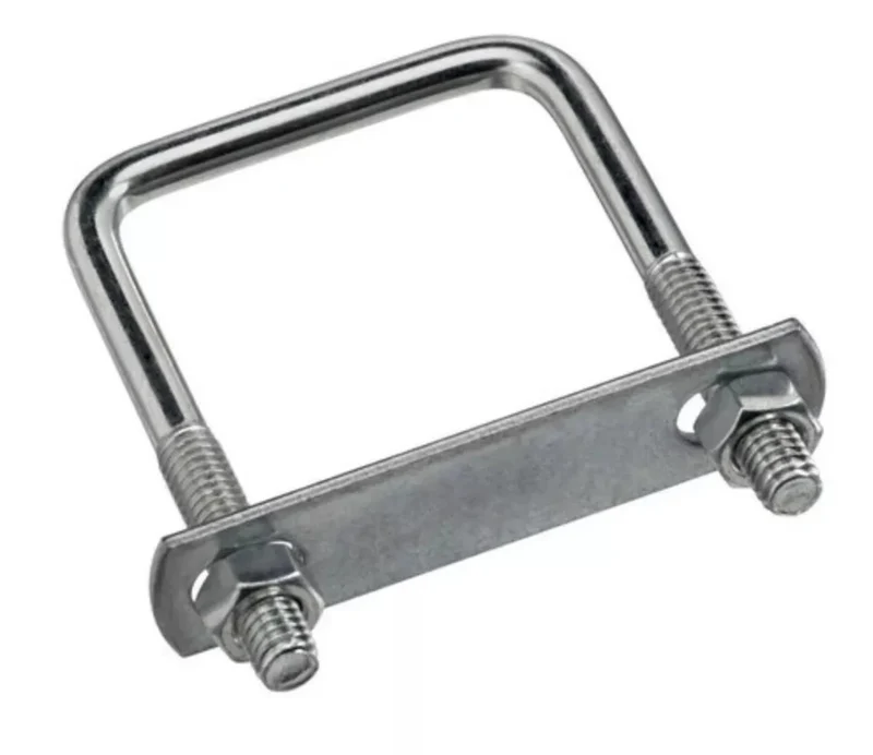 National Hardware N222-356 #533 U-Bolt with Plate & Hex Nuts Square 5/16" x 2" x 3"