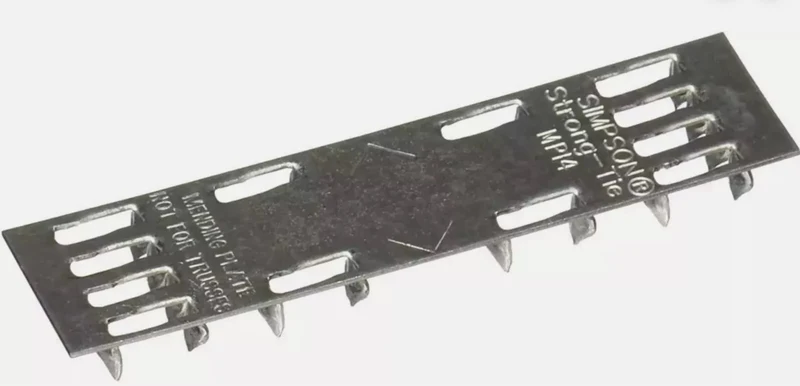 Simpson Strong-Tie MP14 4" L x 1" W 20 Gauge Galvanized Lumber Mending Plate