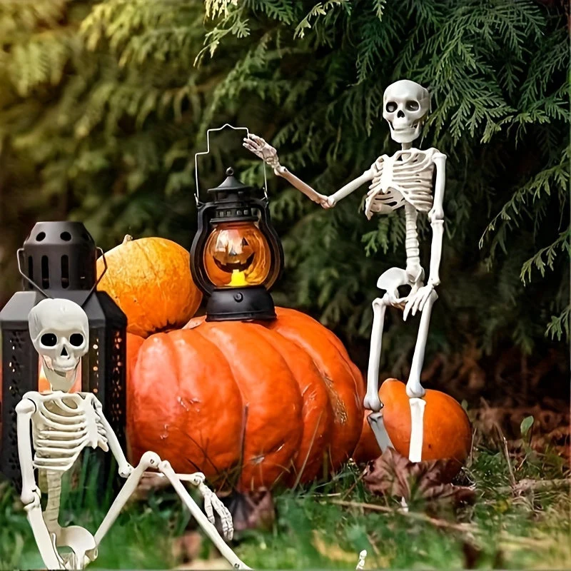 Skeletfiguren set – Twee poseerbare figuren van 50 cm voor elke hoek