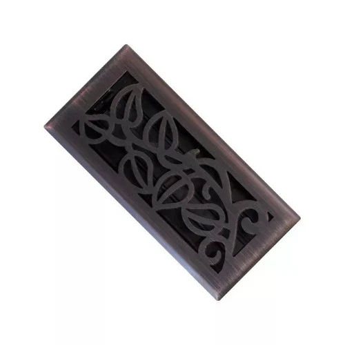 Imperial RG3279-A 4" x 10" Oil Rubbed Bronze Finish Vine Floor Register