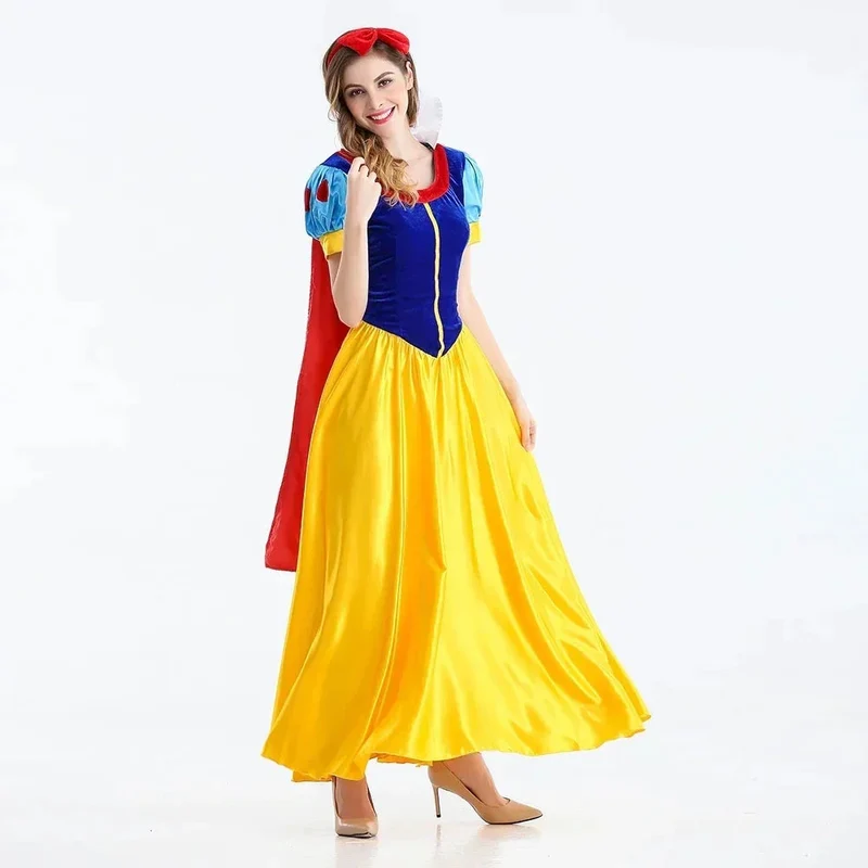 Verkleedjurk – Maxi model met pofmouwen en lijfje in sprookjesstijl