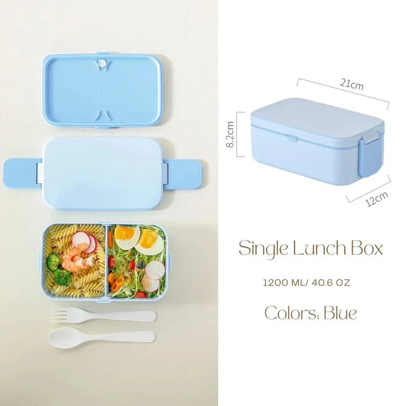 Bento Lunchbox Kinderen – Broodtrommel met 2 Lagen en Vakjes