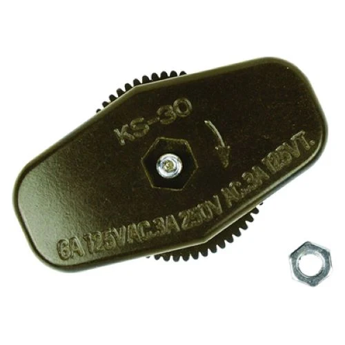 Jandorf 60180 Brown Lamp Cord Feed Through On/Off Switch