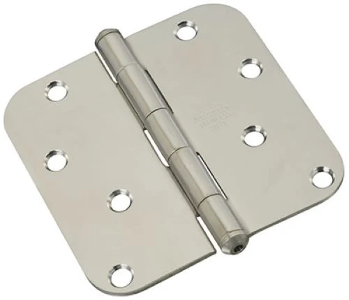 National N830-270 Stainless Steel Round Edge 4" Door Hinge