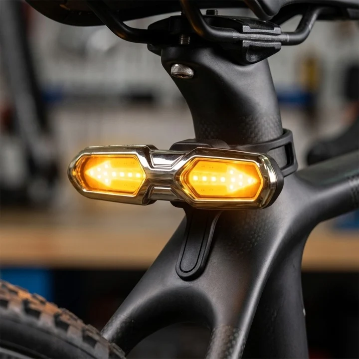 Fietsachterlicht – Richtingaanwijzers, Afstandsbediening & USB