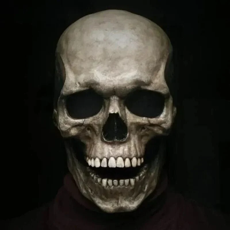 Schedelmasker – Latex hoofdmasker met beweegbare kaak voor Halloween