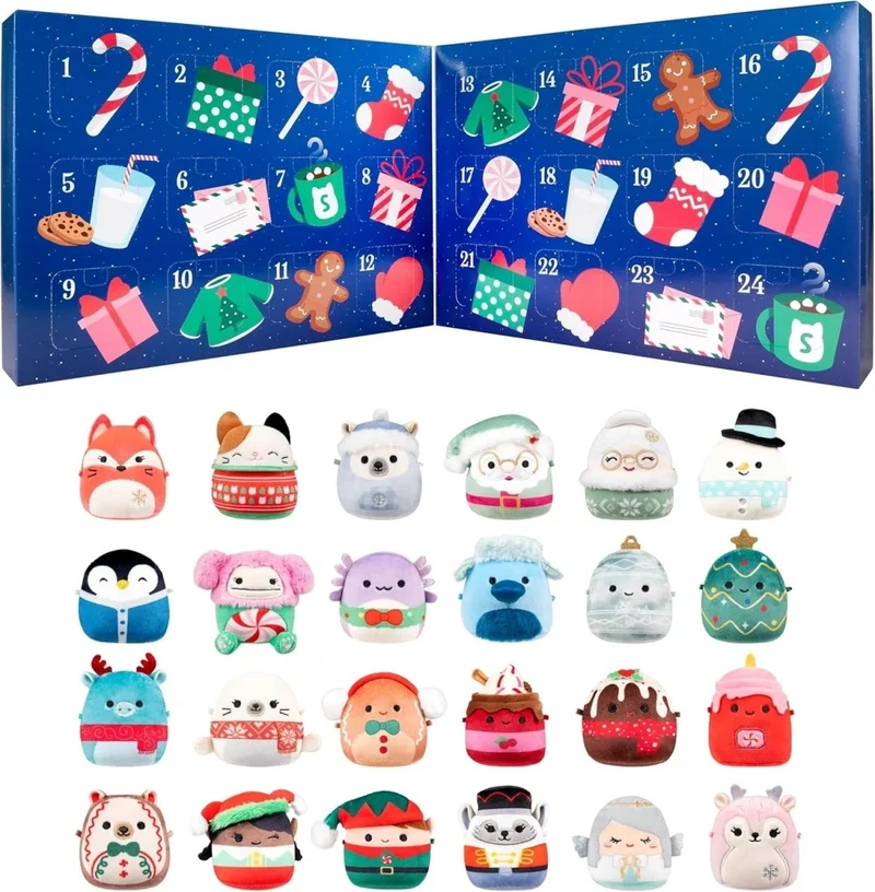 Adventskalender – 24 verzamelfiguurtjes van 3 bij 4 cm achter de deurtjes
