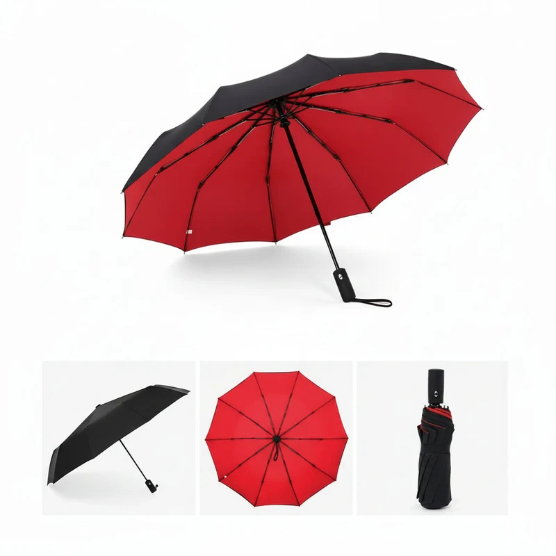 Stormparaplu – Versterkt frame, 110 cm doorsnede en automatische opening