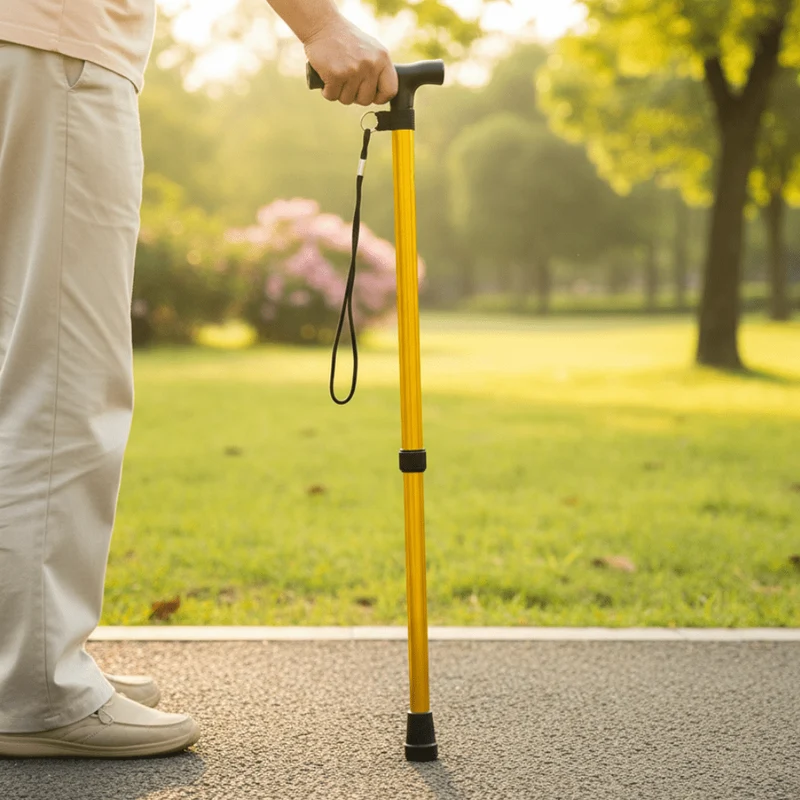 Aluminium Wandelstok – Lichtgewicht, Verstelbaar & Antislip Handgreep
