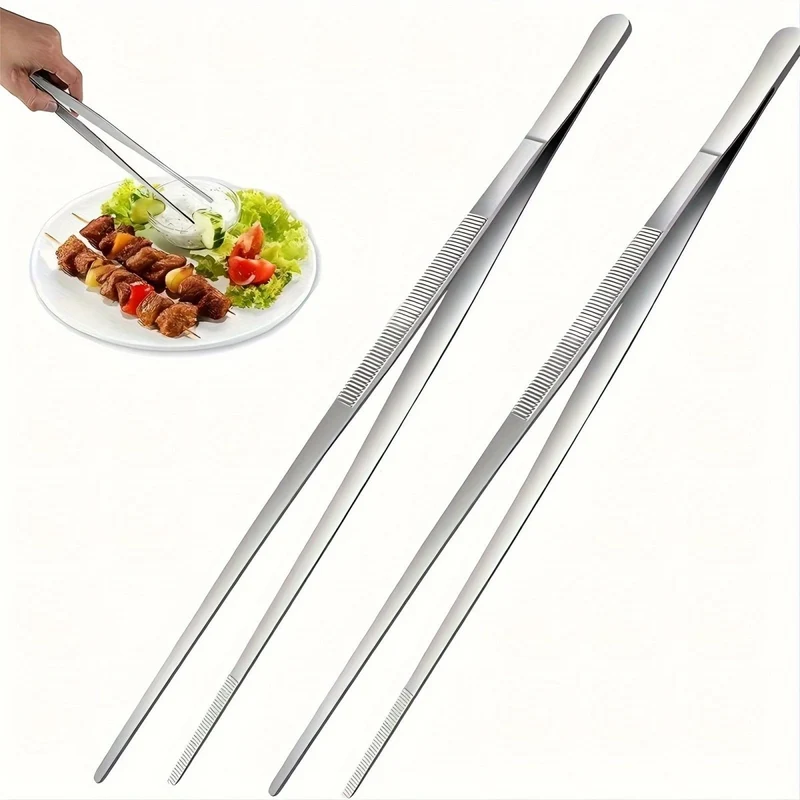 Keukentang RVS – Multifunctionele Precisietang 25 cm voor Koken, Serveren & Grillen
