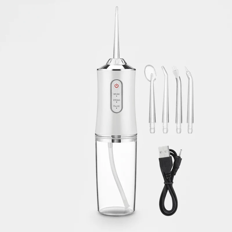 Waterflosser – Draadloos mondreinigingsapparaat met 3 standen en roterende sproeikop