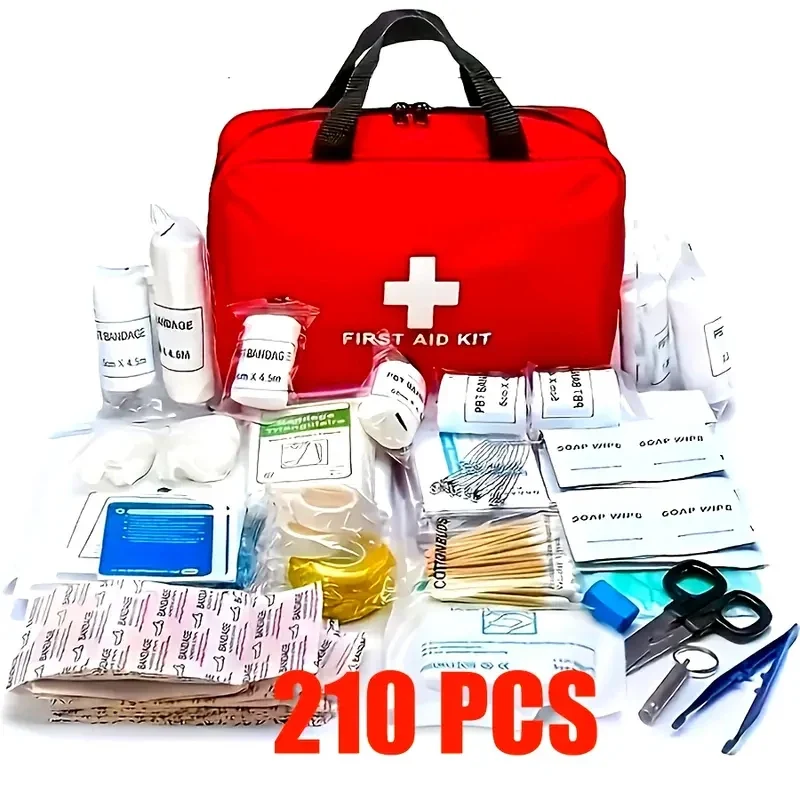 EHBO Kit 210-delig – Compacte Set voor Thuis en Onderweg
