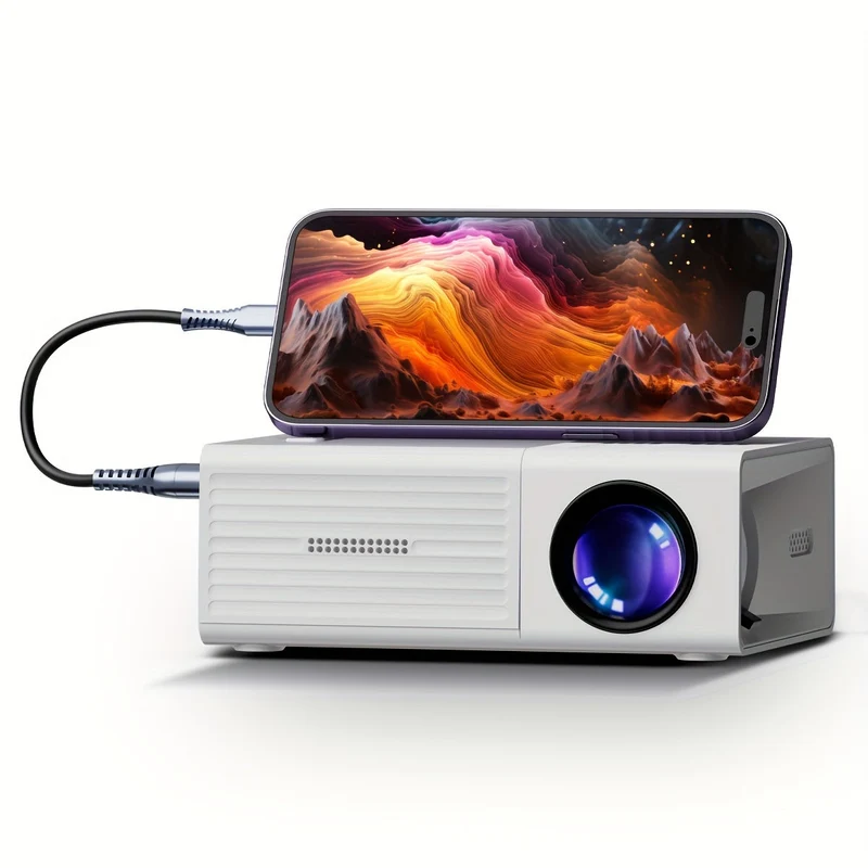 Mini beamer – draagbare LED-projector met HDMI en USB