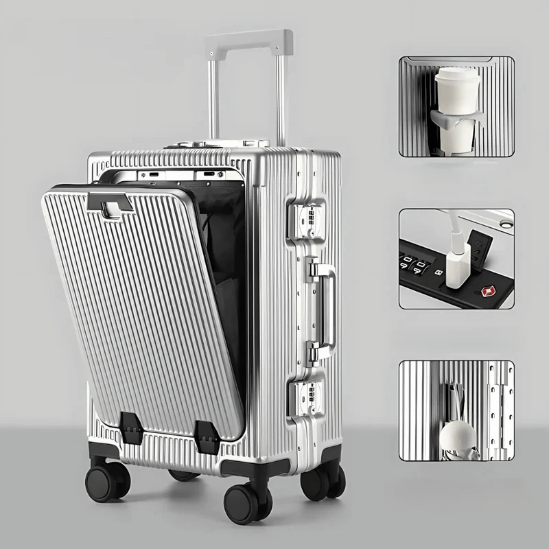 Handbagage Koffer 20 Inch – Laptopvak, TSA-Slot & USB-Aansluitingen