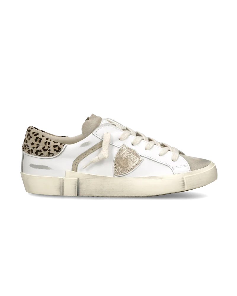 Sneakers Prsx Women, White Mud Animal-Print