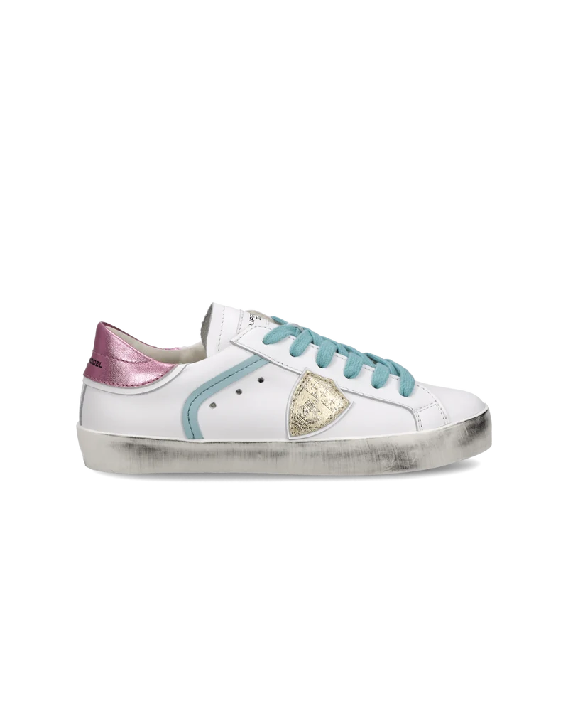 Sneaker Prsx Kids, White Pink Light Blue