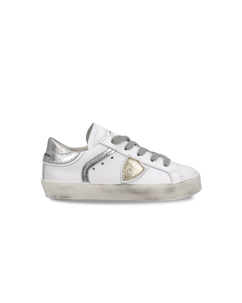Sneaker Prsx Baby, White Silver