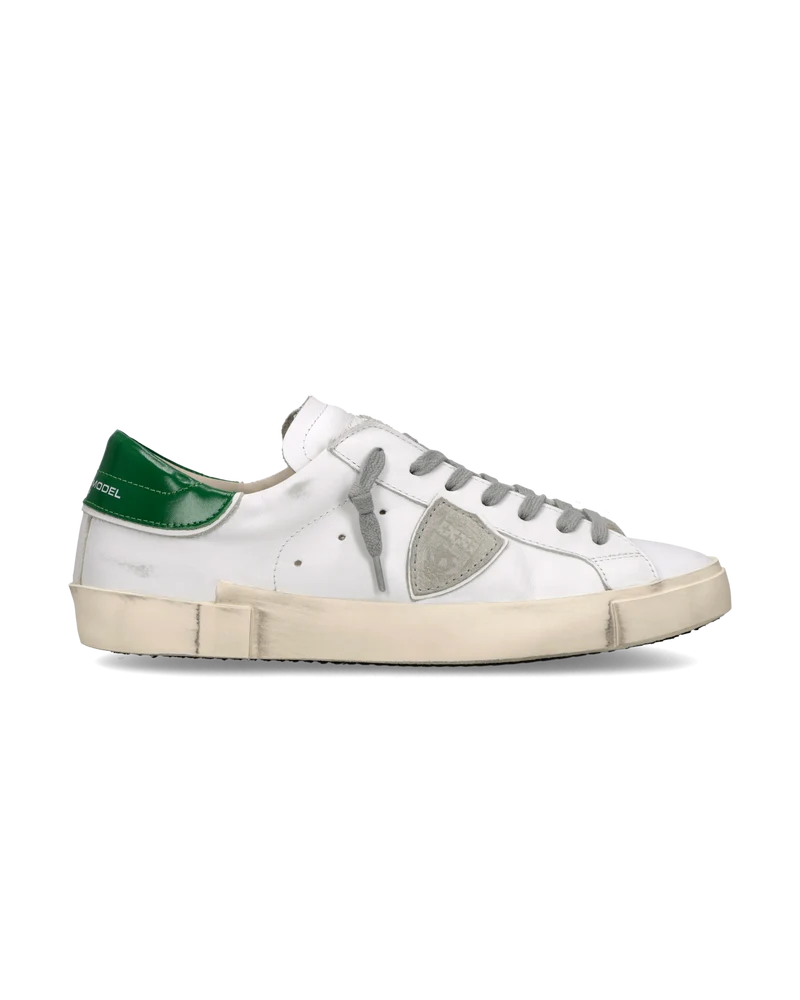 Sneakers Prsx Men, White Bottle Green