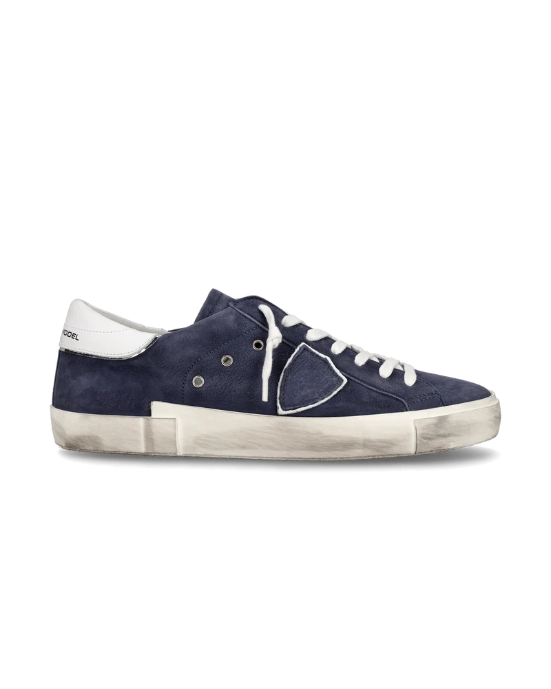 Men's low top Prsx tennis Sneakers, Blue