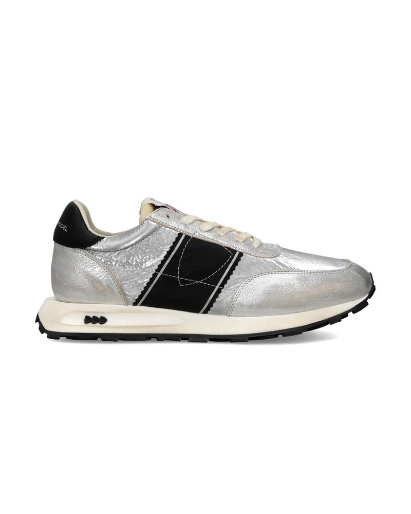 Sneakers Tour Running Men, Silver Black