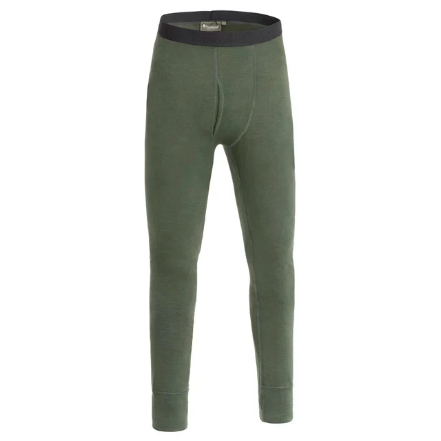 Pinewood Abisko Merino Base Layer Pants M, dark moss green