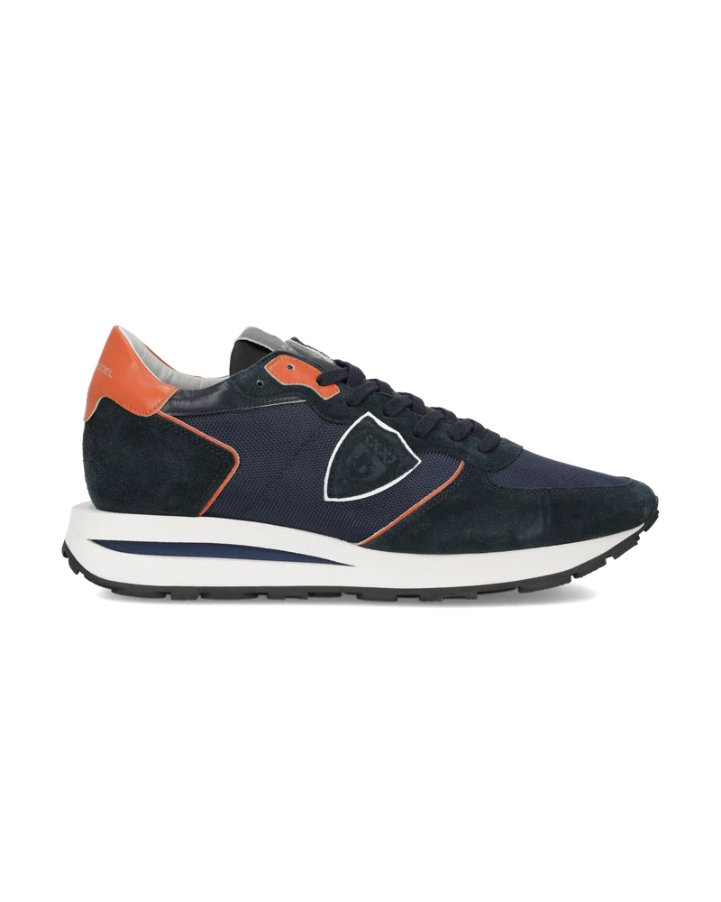 Sneakers Tropez Haute Running Men, Blue Orange