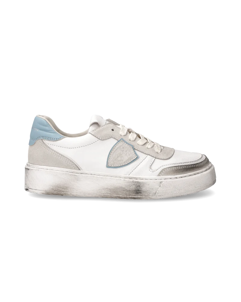 Sneakers Nice Tennis Junior, White Turquoise