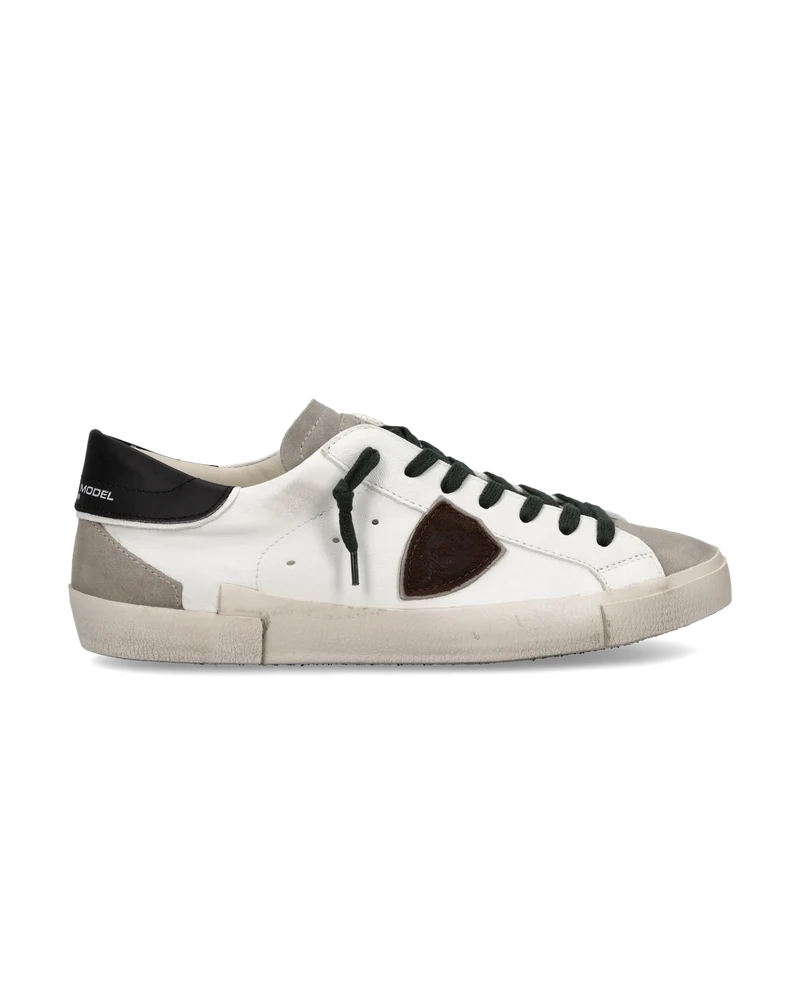 Sneakers Prsx Men, White Black Grey