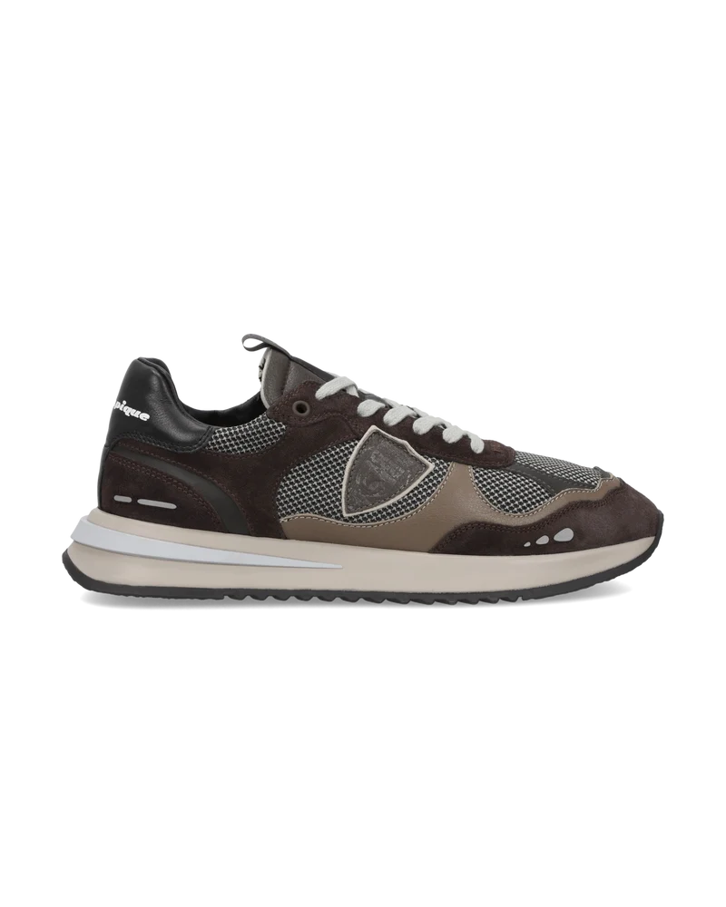 Sneakers Olympique Men, Brown Black Grey