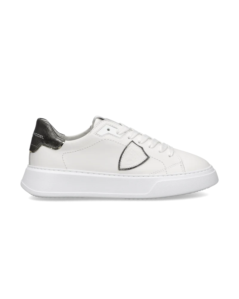 Sneakers Temple Women, White Anthracite Grey