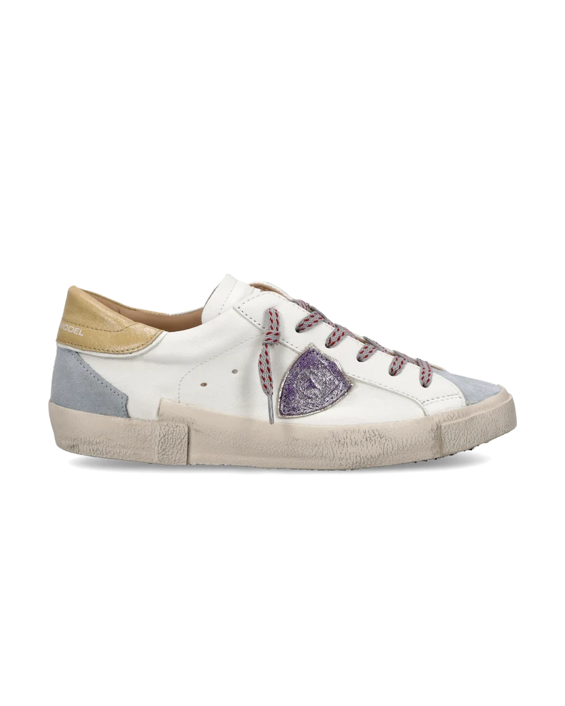 Sneakers Prsx Women, White Avio Mustard