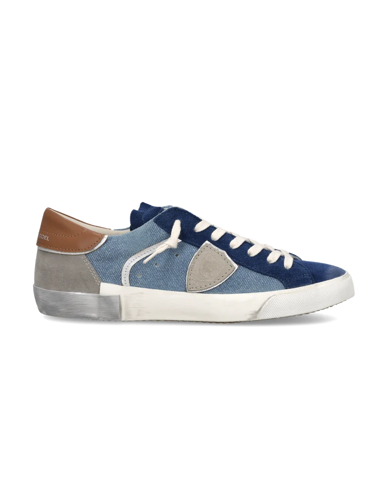 Sneakers Prsx Men, Blue Denim Grey