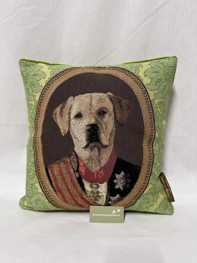 Gobelin Kussen Poncelet Labrador, groen