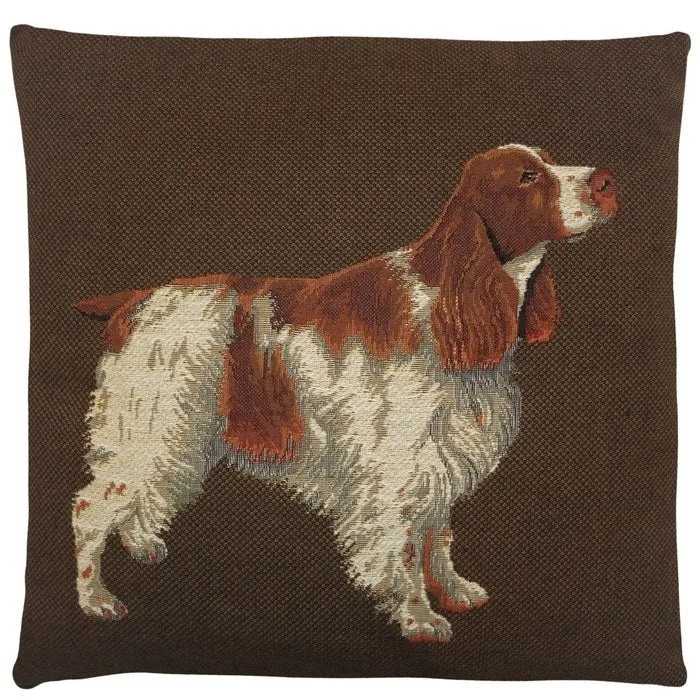 Gobelin Kussen Spaniel, brown