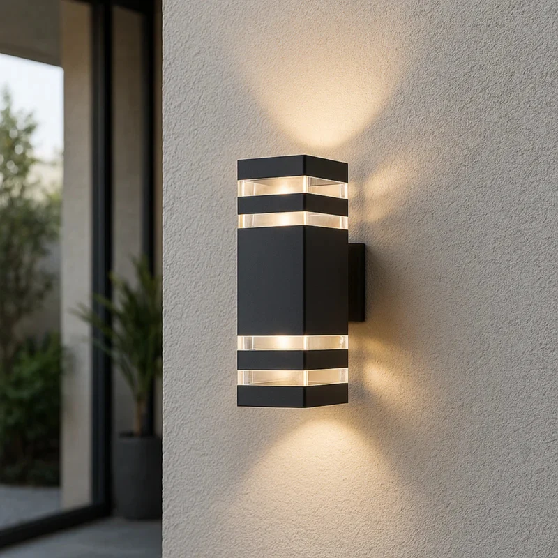LED Outdoor Wandlamp - Moderne Buitenlamp met Up & Down Licht
