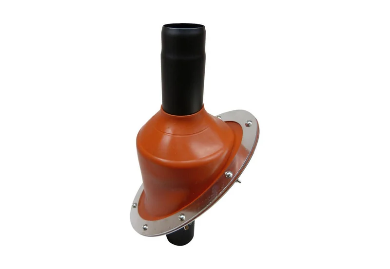 CanvasCamp Exit 45° Dakdoorvoer met Regenplaat voor Tentkachel Flashing Kit- 4,5 tot 14 cm