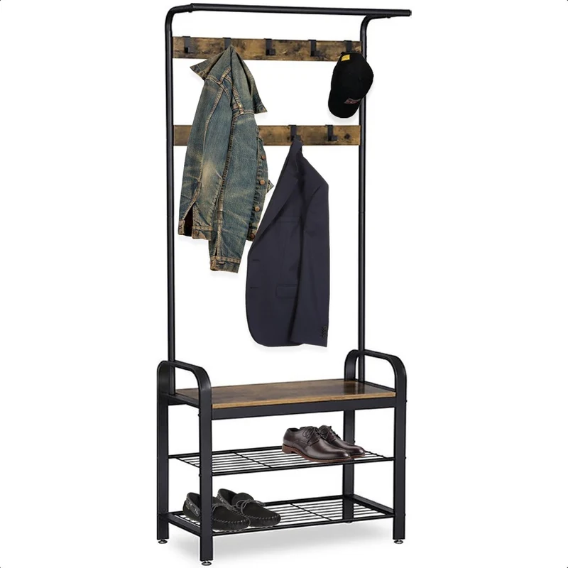Goliving Kapstok - Bruin Hout
