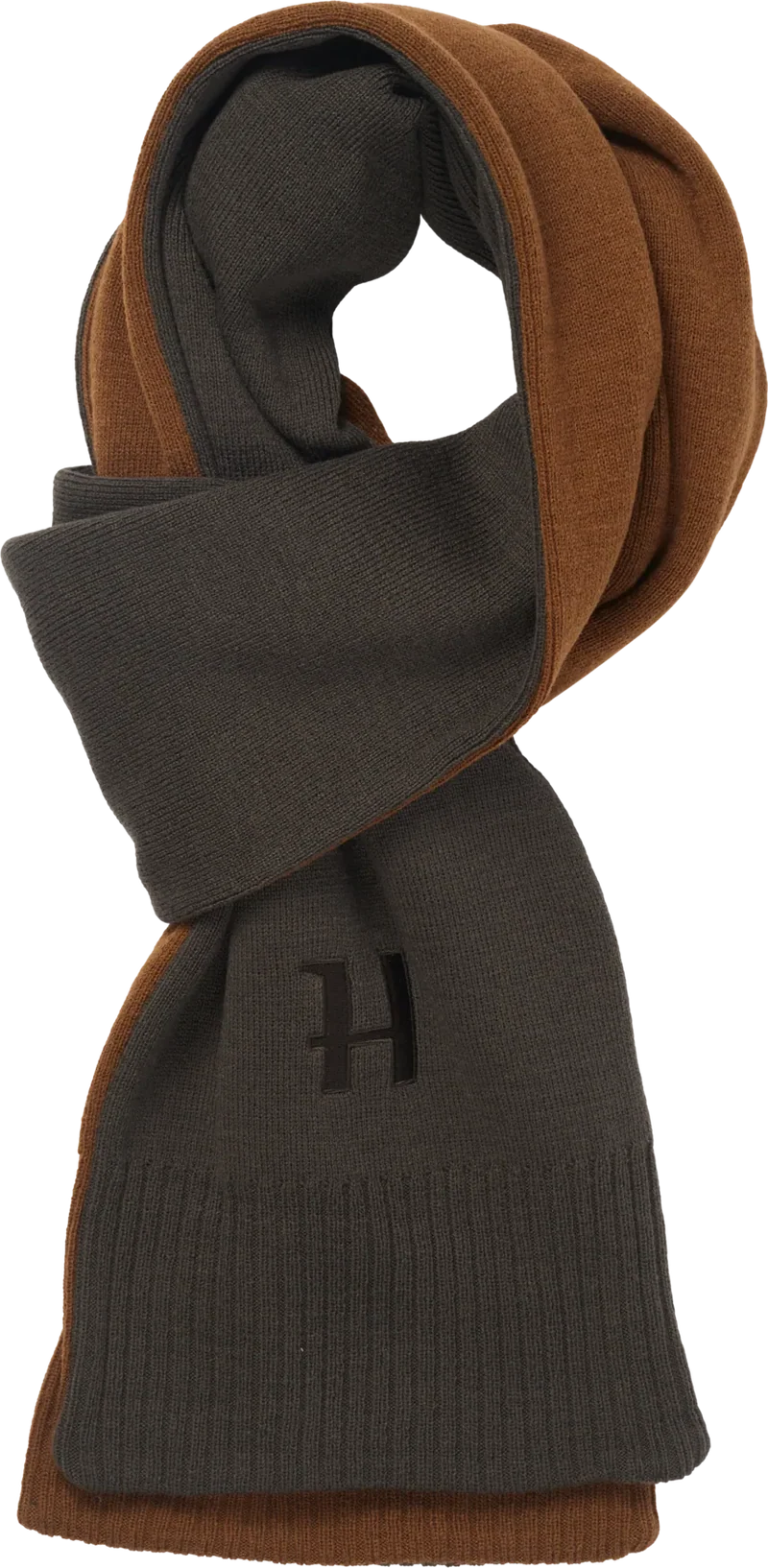 Härkila Reversible Scarf, shadow brown/rustique clay