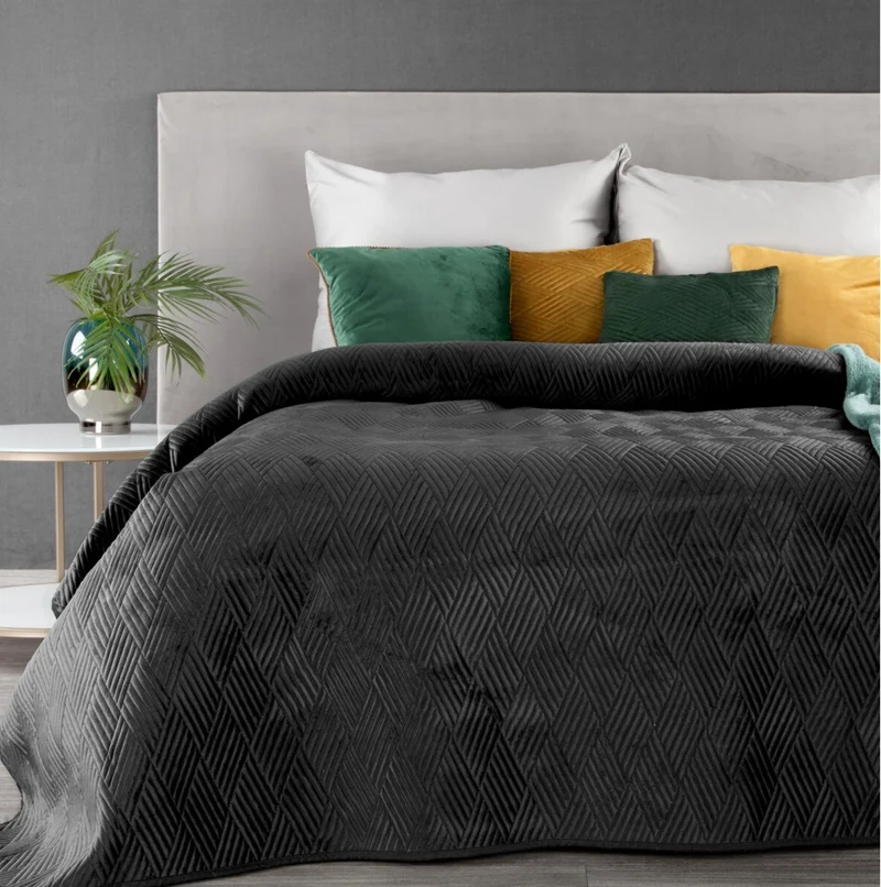 Beddensprei MEID Zwart 220 x 240 cm