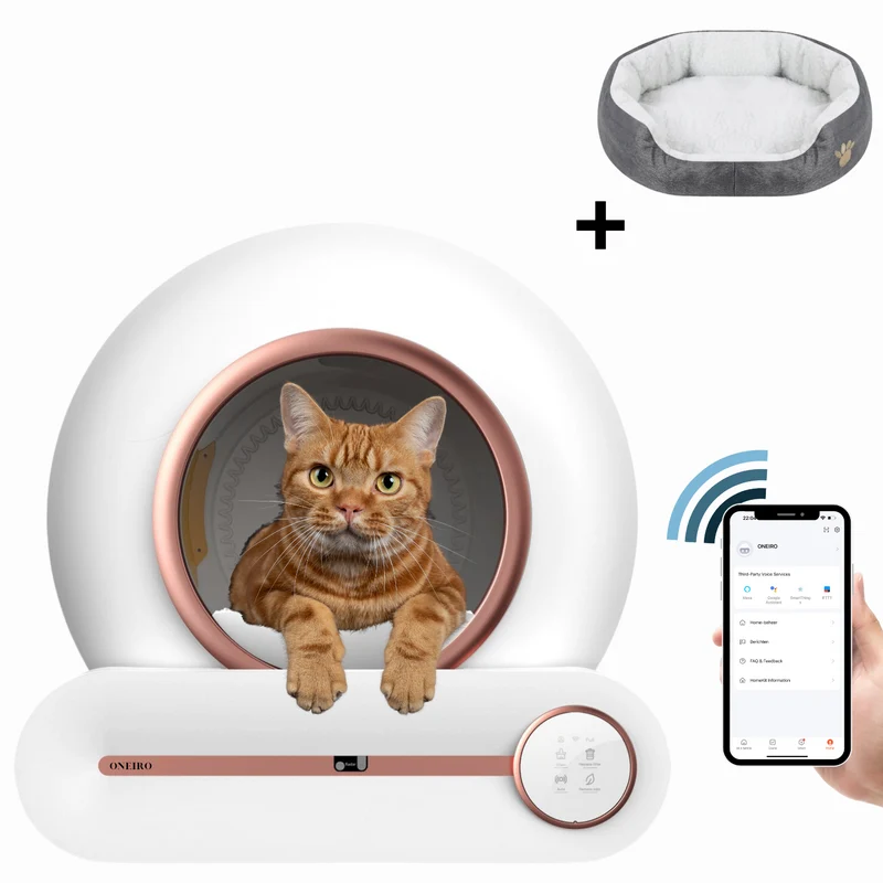 Zelfreinigende Kattenbak PRO® Rosé - 65L + 9L