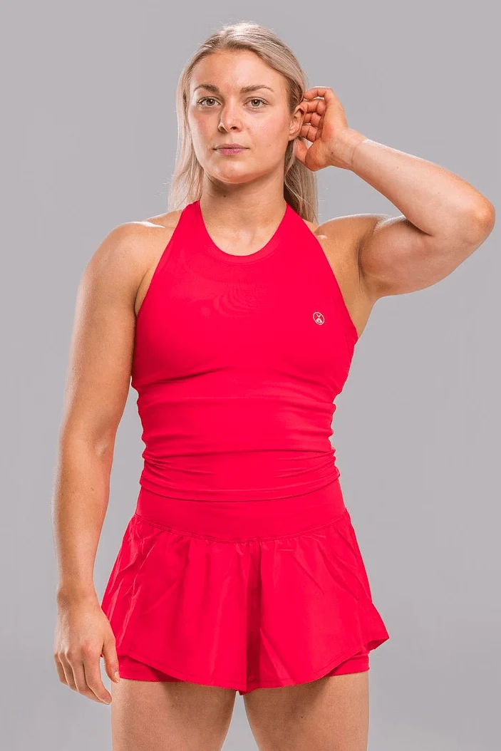 Airflow Tank Crop Top - Cayenne