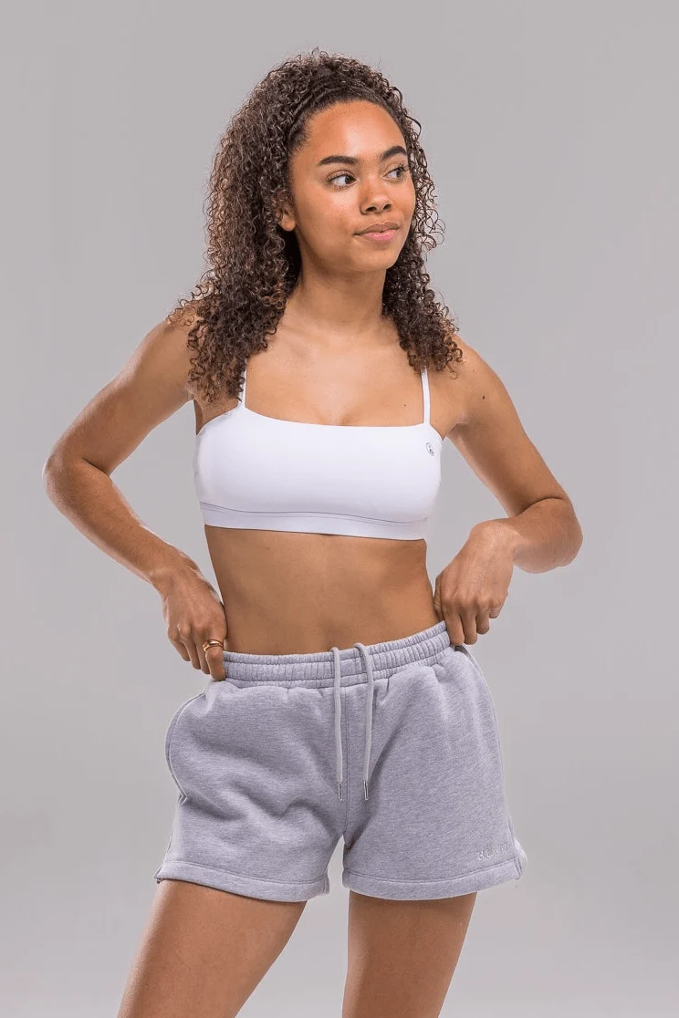 Heavy Blend Jogger Short - Heather Grey