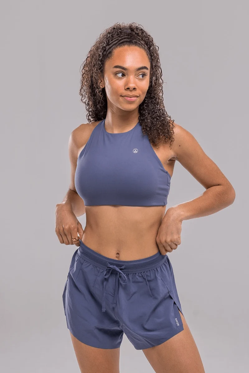 Halo Short Mid|High Rise - Blue Pop