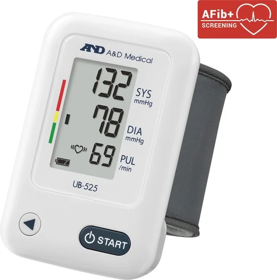 A&D UB-525 - Bloeddrukmeter pols - 60 geheugenplaatsen