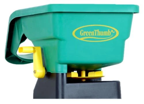 Green Thumb TC2105 Handheld 6 LB Capacity Spreader For Ice Melter, Rock Salt & Grass Seed - Quantity of 3