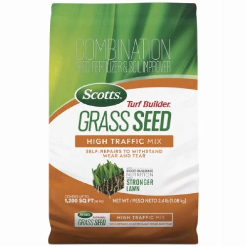 Scotts 18044 2.4 LB Bag of Turf Builder High Traffic Grass Seed Mix - Quantity of 1